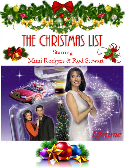The Christmas List 1997 Mimi Rogers Rob Stewart Stella Stevens holiday fantasy romantic comedy movie DVD image